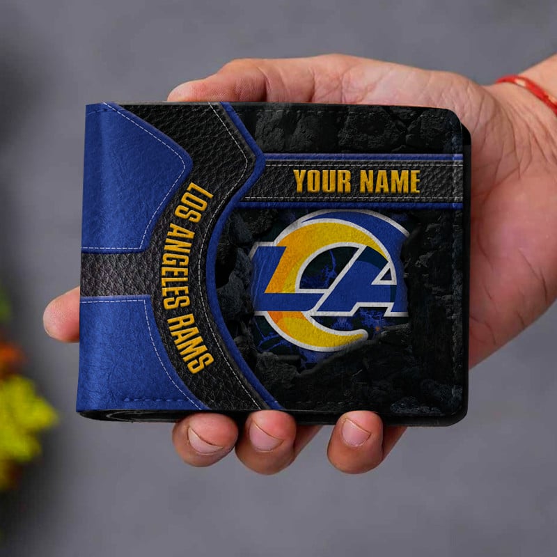 Sportswearmerch Los Angeles Rams NFL Men Folded Wallet Gift For Fans