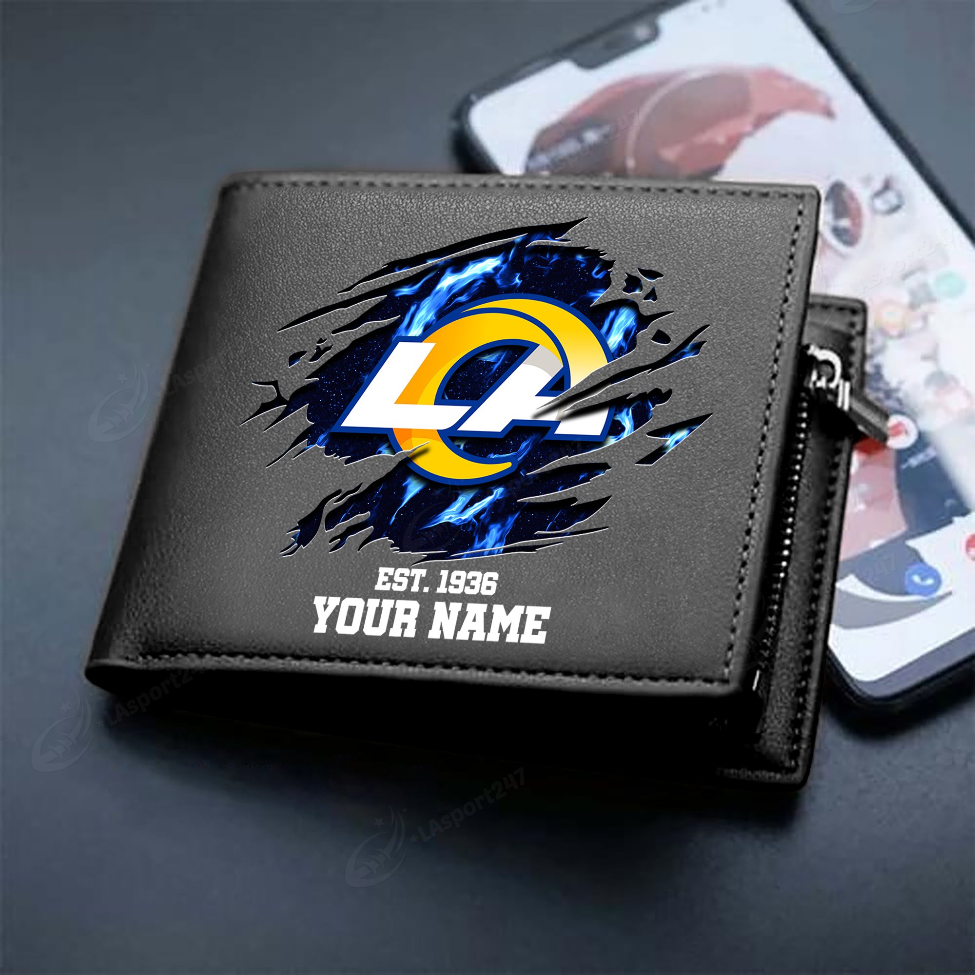 Sportswearmerch Los Angeles Rams NFL Men Wallet For Fan