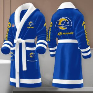 Sportswearmerch Los Angeles Rams NFL New Fleece Bathrobe Personalized Gifts For Fan