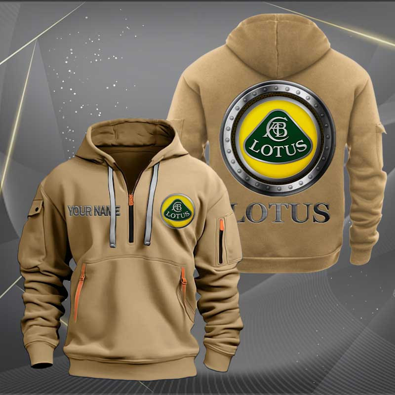 Sportswearmerch Lotus Car Personalized Half Zip Hoodie For Fan