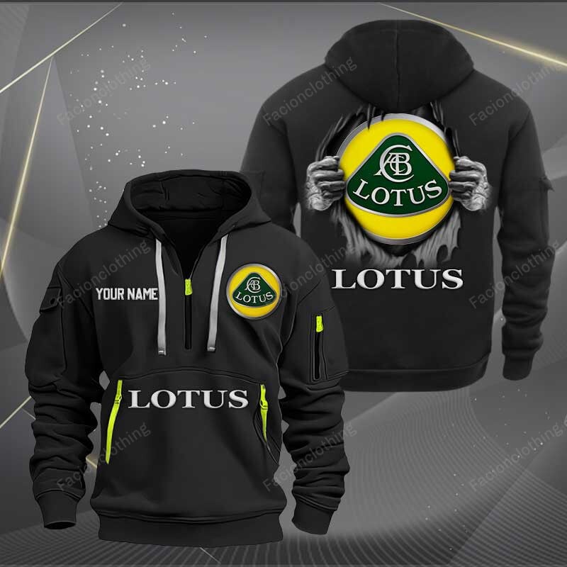 Sportswearmerch Lotus Car Personalized Half Zip Hoodie For Fan