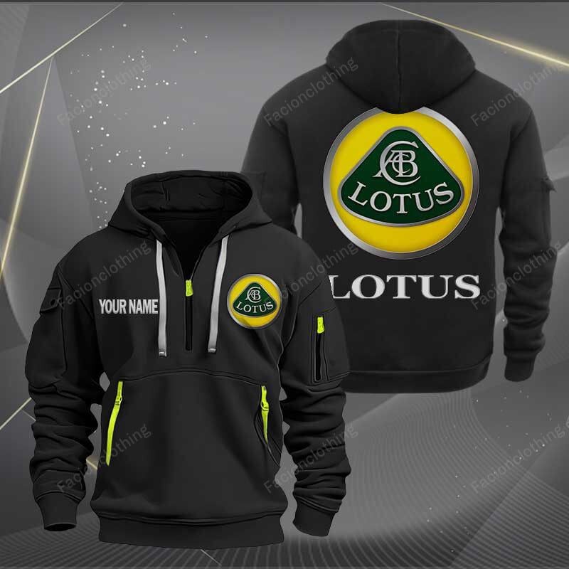 Sportswearmerch Lotus Car Personalized Half Zip Hoodie For Fan