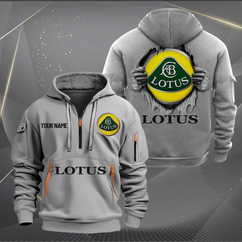 Sportswearmerch Lotus Car Personalized Half Zip Hoodie For Fan