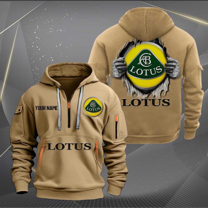Sportswearmerch Lotus Car Personalized Half Zip Hoodie For Fan