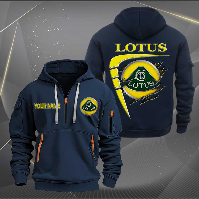 Sportswearmerch Lotus Car Personalized Half Zip Hoodie For Fan