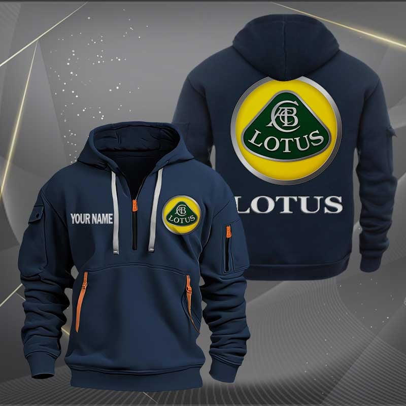Sportswearmerch Lotus Car Personalized Half Zip Hoodie For Fan