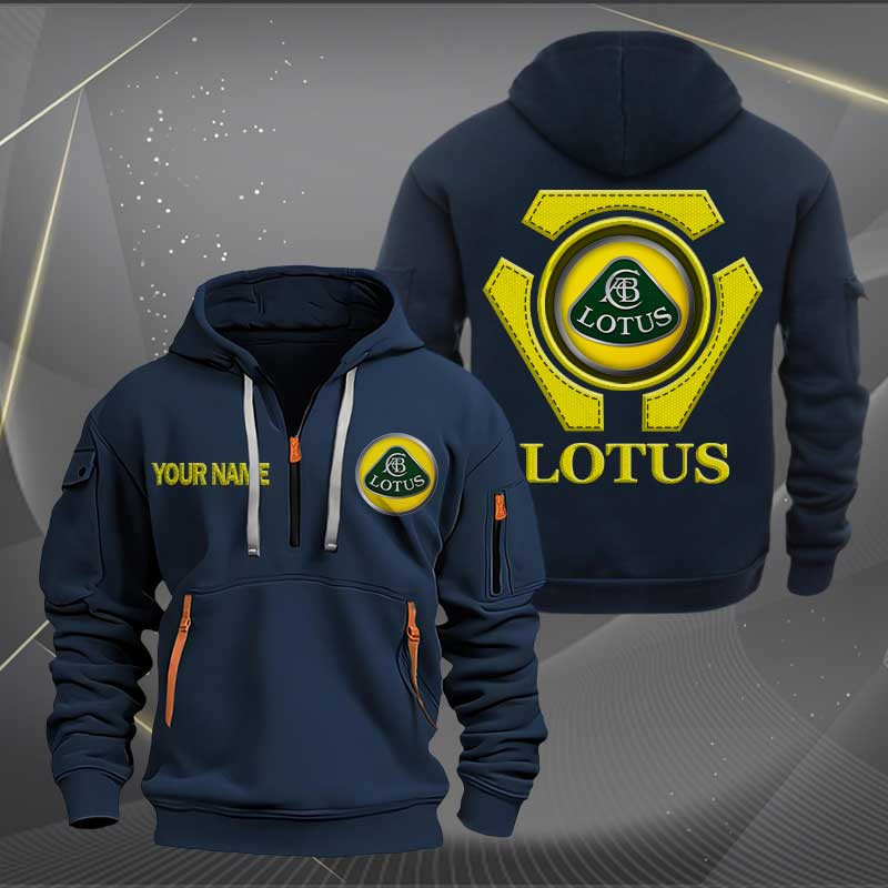 Sportswearmerch Lotus Car Personalized Half Zip Hoodie For Fan
