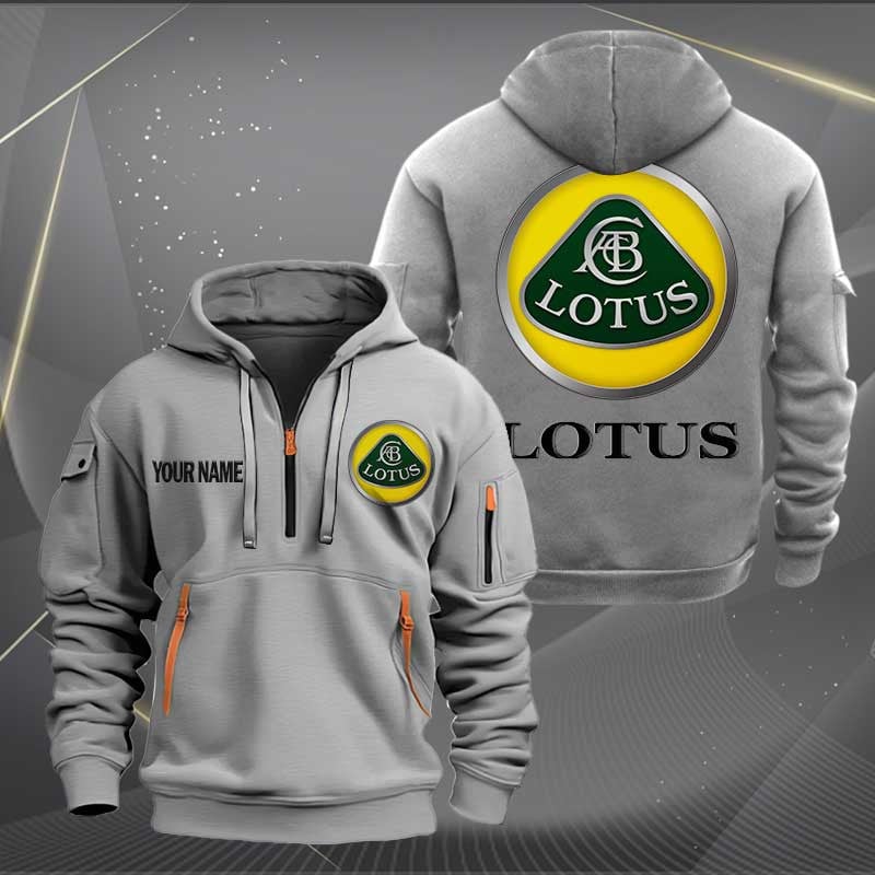 Sportswearmerch Lotus Car Personalized Half Zip Hoodie For Fan