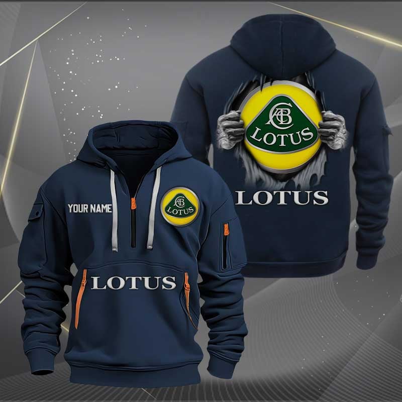 Sportswearmerch Lotus Car Personalized Half Zip Hoodie For Fan