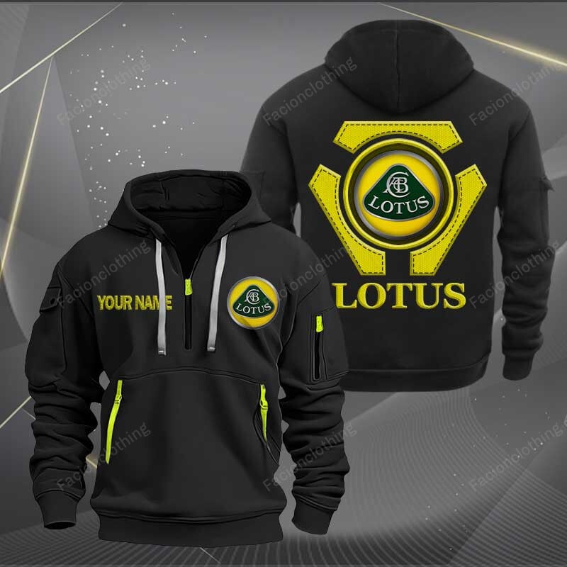 Sportswearmerch Lotus Car Personalized Half Zip Hoodie For Fan