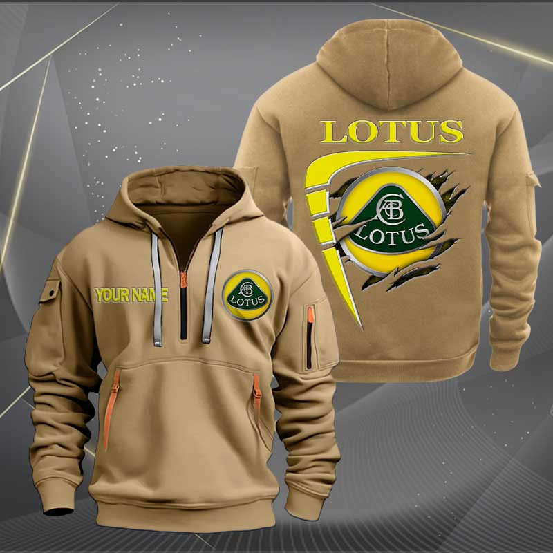 Sportswearmerch Lotus Car Personalized Half Zip Hoodie For Fan