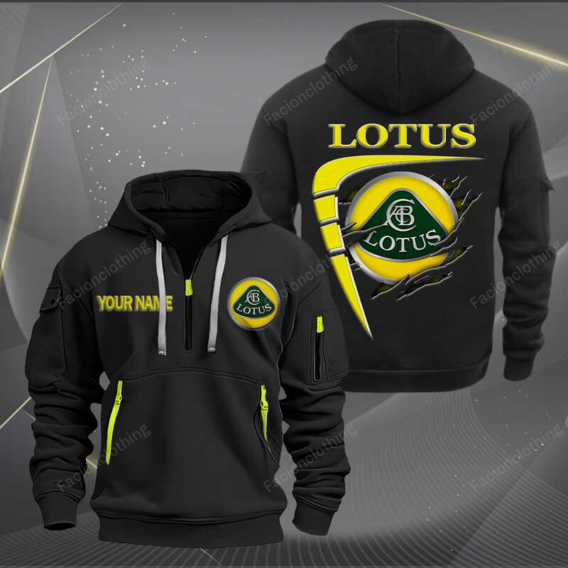 Sportswearmerch Lotus Car Personalized Half Zip Hoodie For Fan