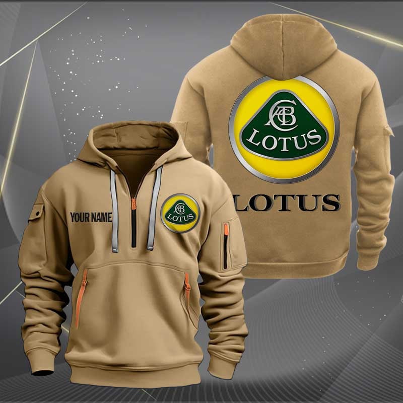 Sportswearmerch Lotus Car Personalized Half Zip Hoodie For Fan