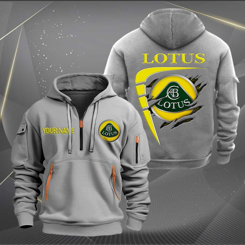 Sportswearmerch Lotus Car Personalized Half Zip Hoodie For Fan