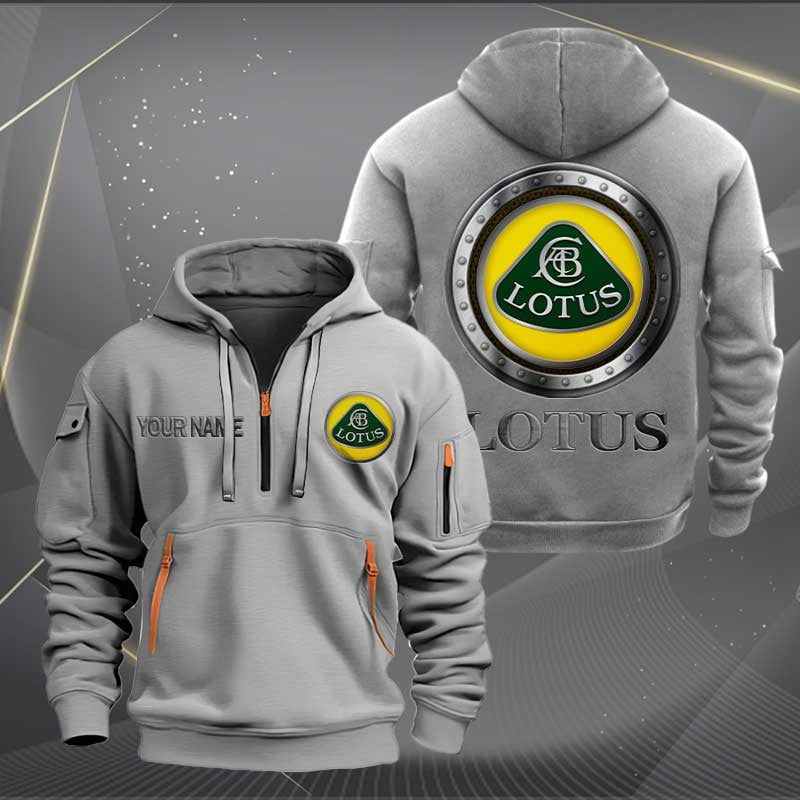 Sportswearmerch Lotus Car Personalized Half Zip Hoodie For Fan