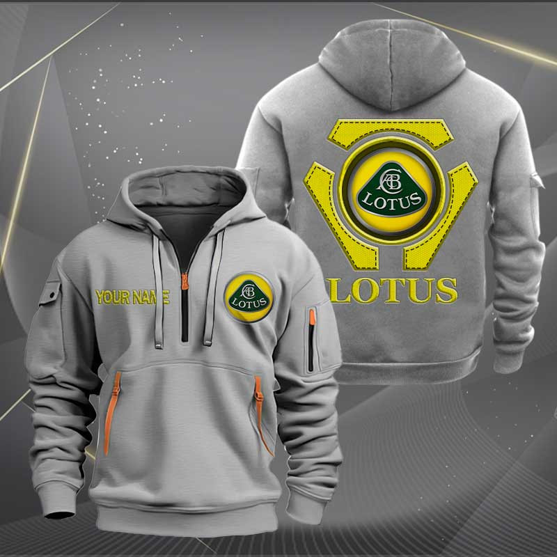 Sportswearmerch Lotus Car Personalized Half Zip Hoodie For Fan