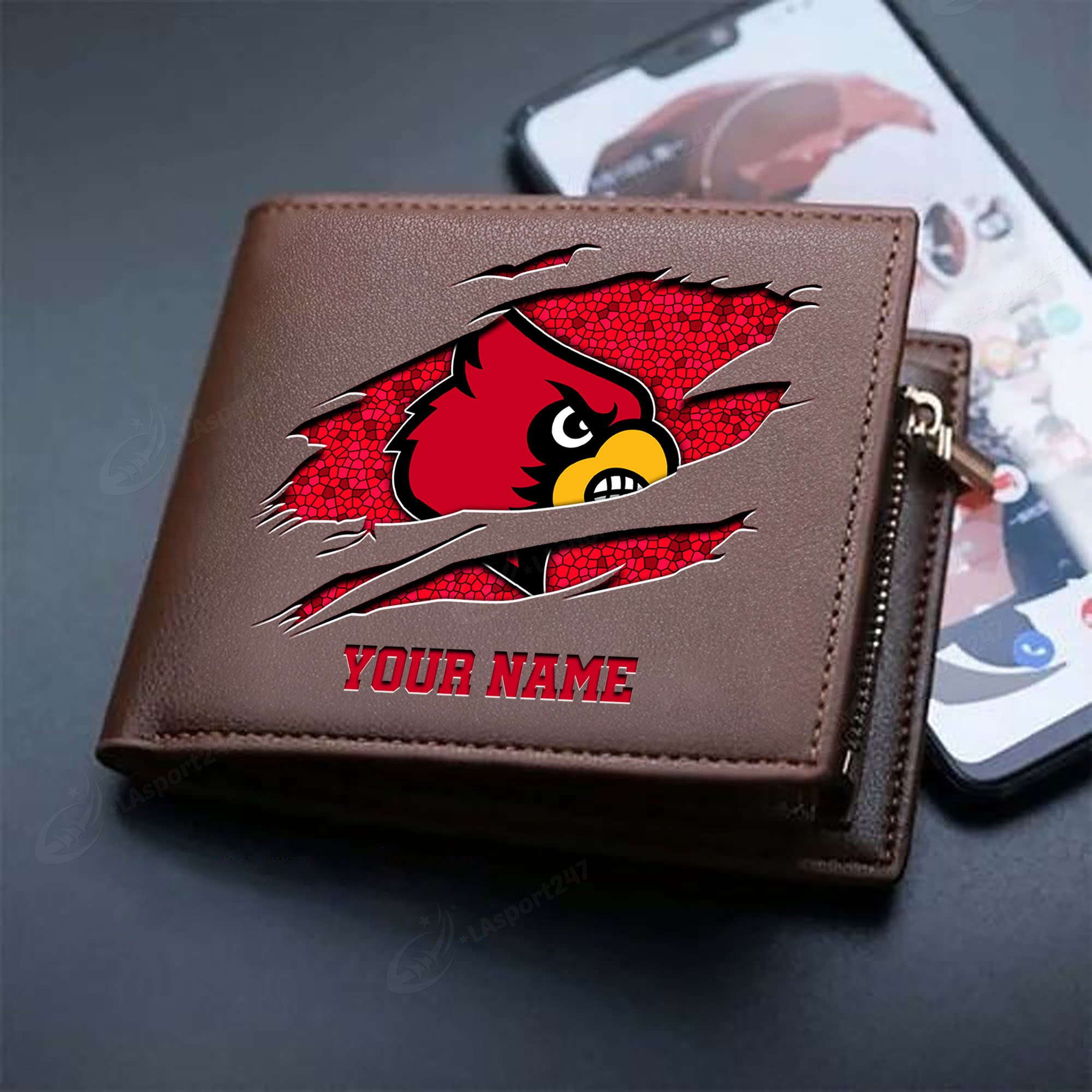 Sportswearmerch Louisville Cardinals NCAA Men Wallet For Fan