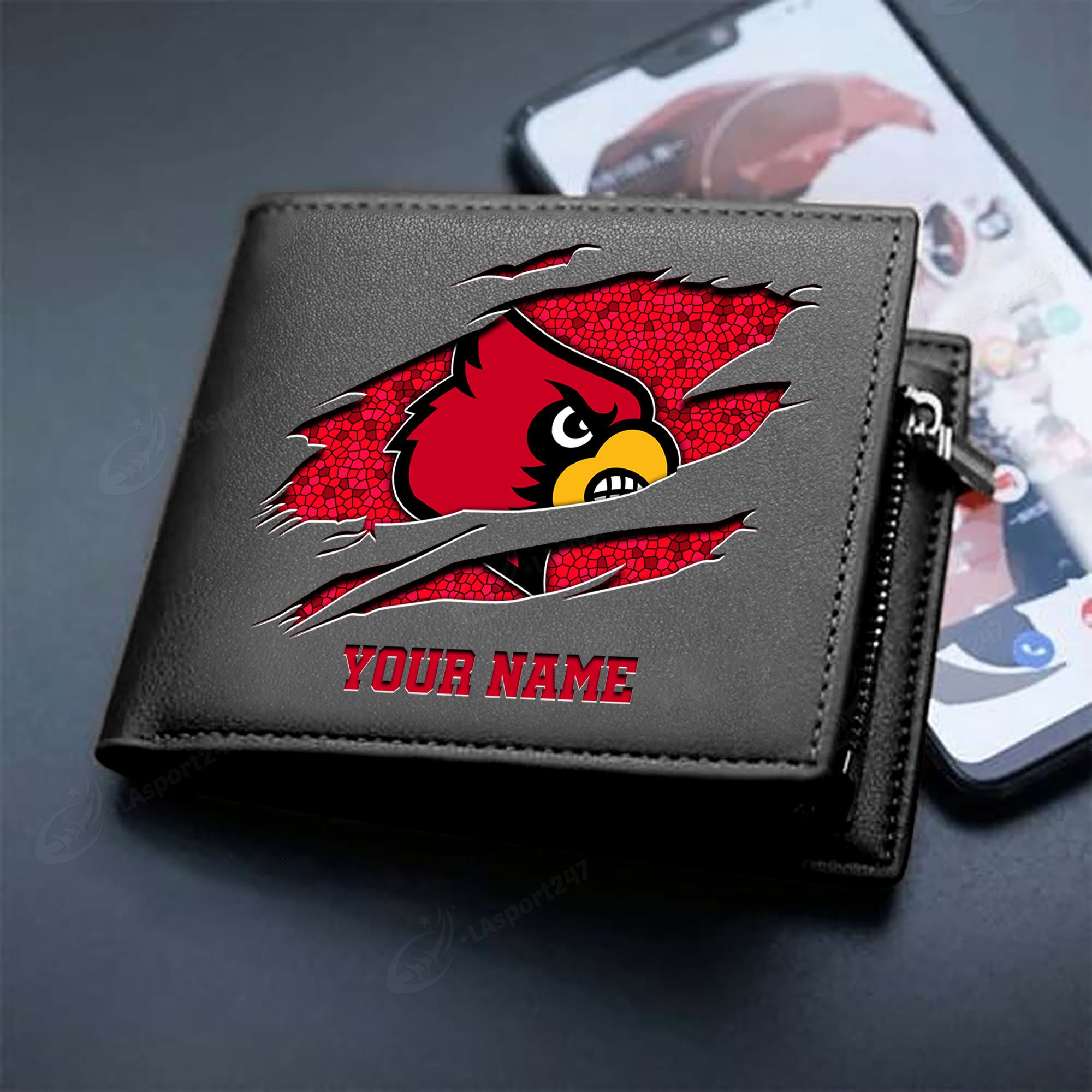 Sportswearmerch Louisville Cardinals NCAA Men Wallet For Fan