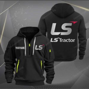 Sportswearmerch LS Tractor Car Personalized Half Zip Hoodie For Fan