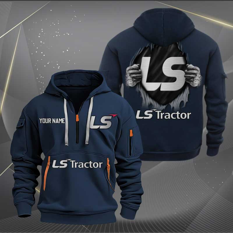 Sportswearmerch LS Tractor Half Zip Hoodie For Fan