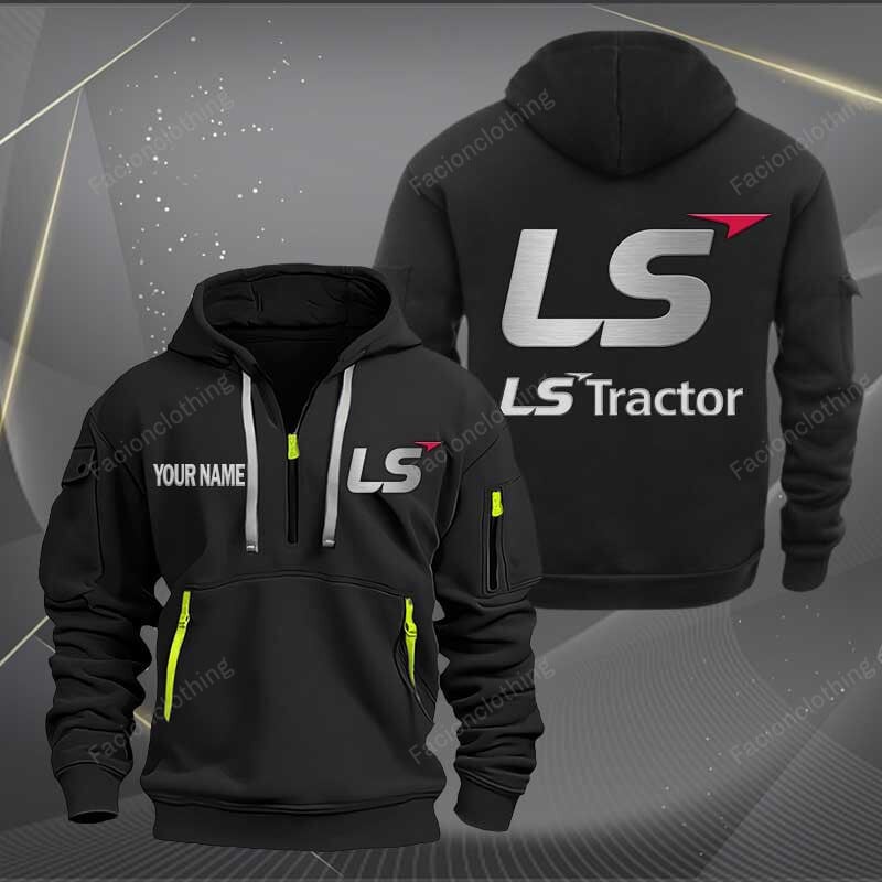 Sportswearmerch LS Tractor Half Zip Hoodie For Fan