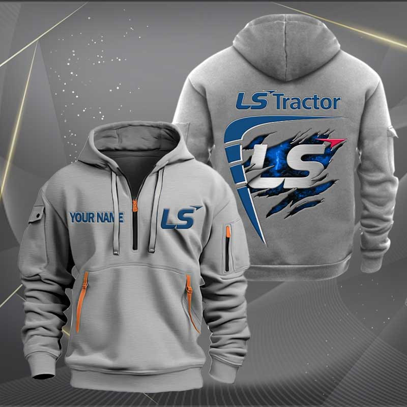 Sportswearmerch LS Tractor Personalized Half Zip Hoodie For Fan