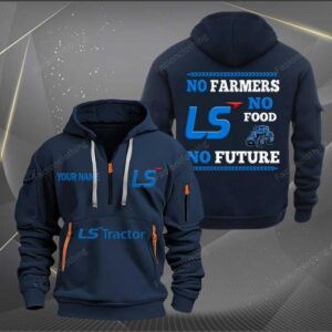 Sportswearmerch LS Tractor Personalized Half Zip Hoodie For Fan
