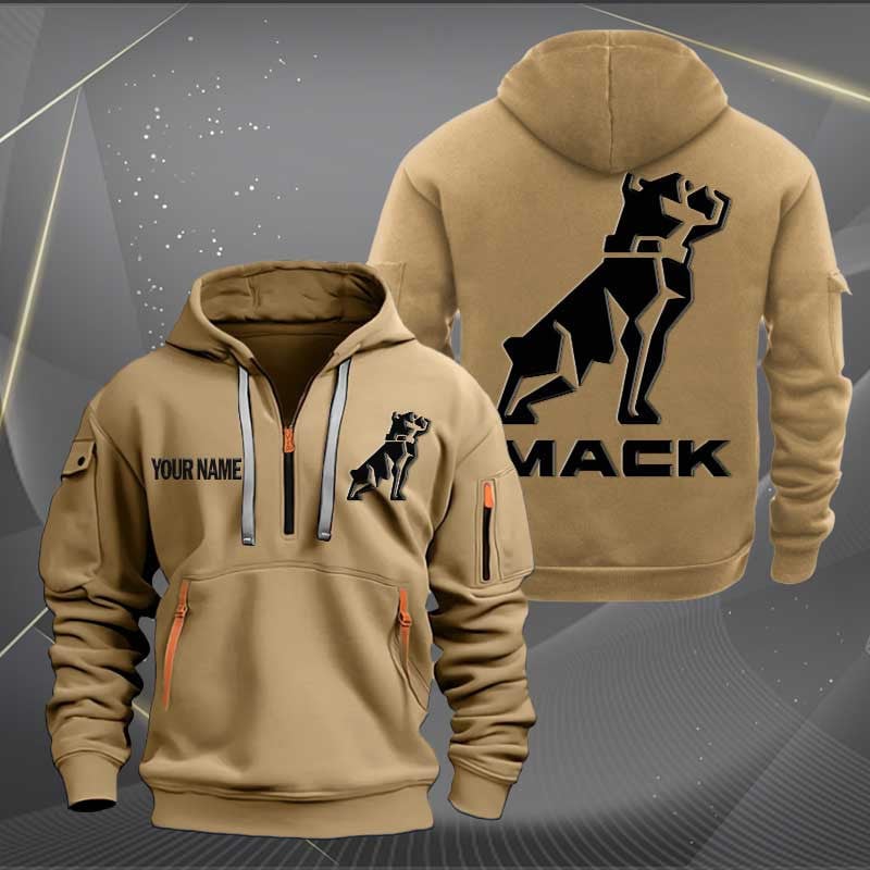 Sportswearmerch Mack Car Personalized Half Zip Hoodie For Fan