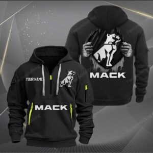 Sportswearmerch Mack Truck Personalized Half Zip Hoodie For Fan