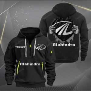 Sportswearmerch Mahindra Car Personalized Half Zip Hoodie For Fan