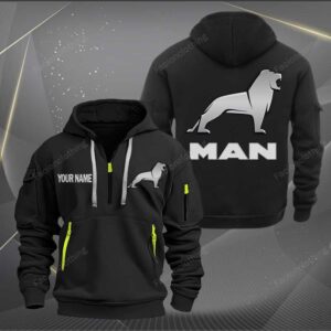 Sportswearmerch MAN Car Personalized Half Zip Hoodie For Fan