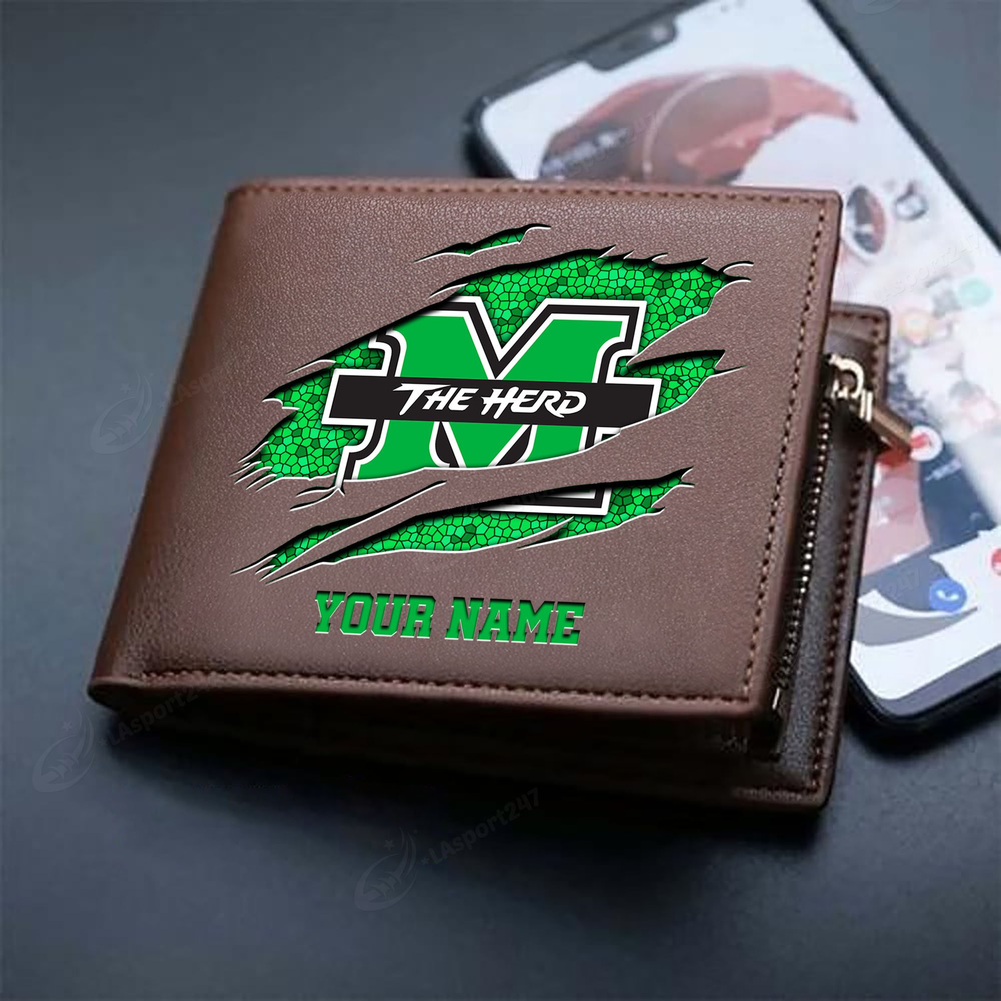 Sportswearmerch Marshall Thundering Herd NCAA Men Wallet For Fan