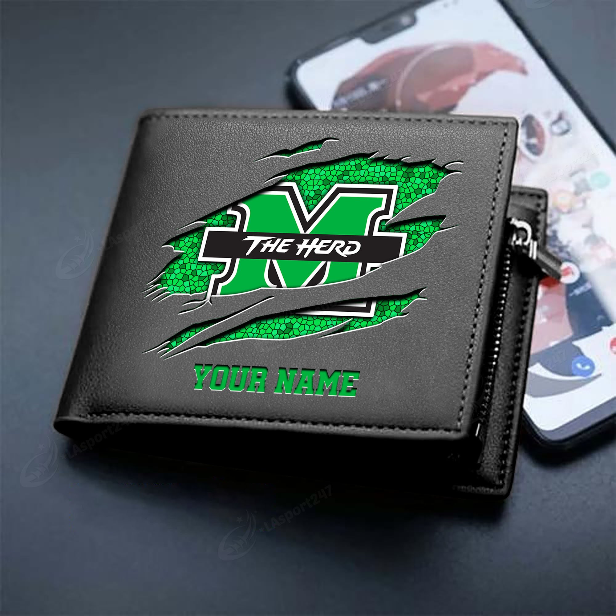 Sportswearmerch Marshall Thundering Herd NCAA Men Wallet For Fan