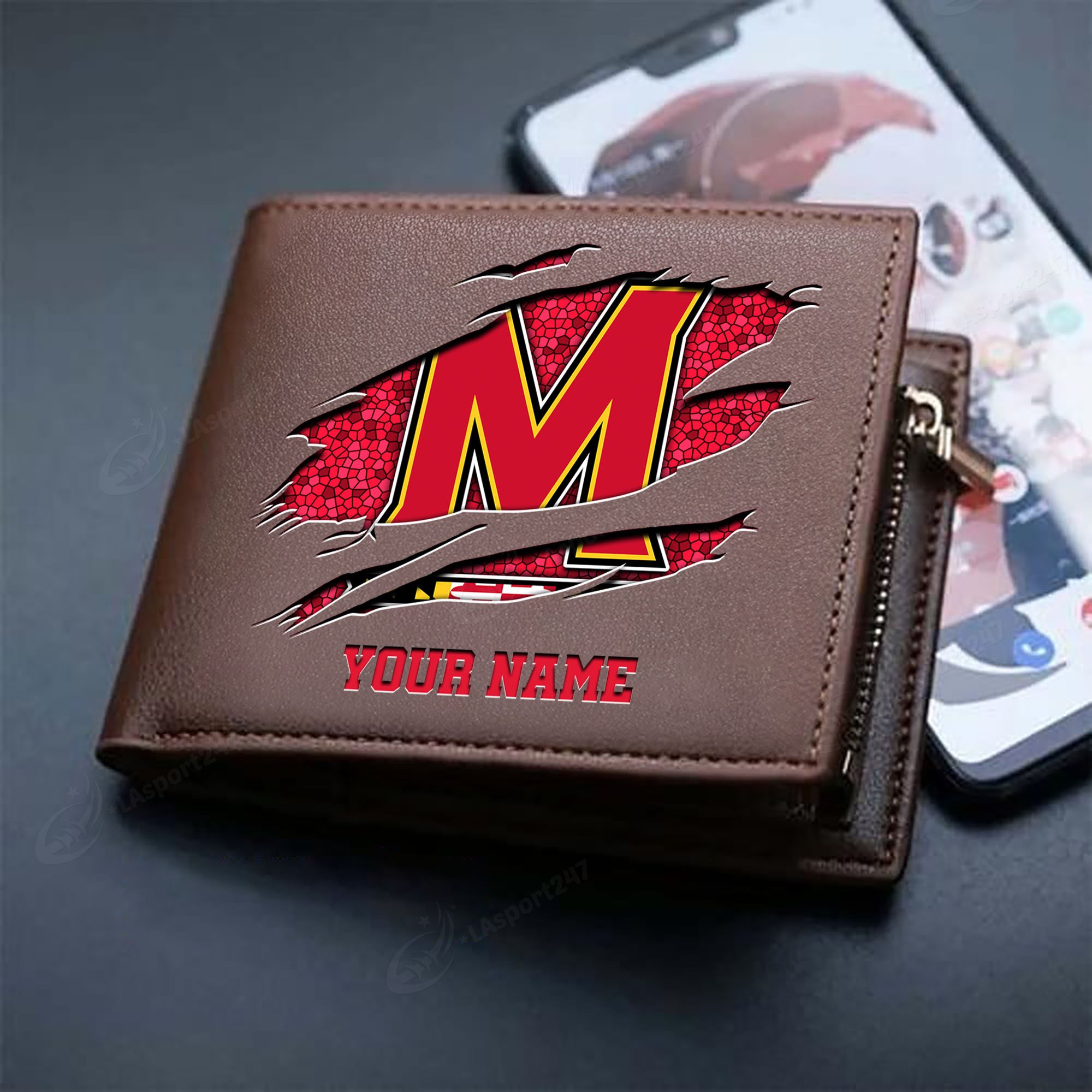 Sportswearmerch Maryland Terrapins NCAA Men Wallet For Fan