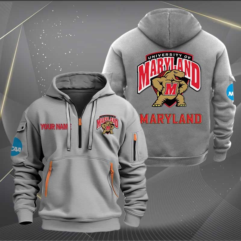 Sportswearmerch Maryland Terrapins NCAA Personalized Half Zip Hoodie For Fan