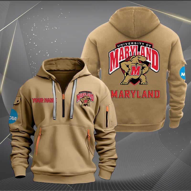 Sportswearmerch Maryland Terrapins NCAA Personalized Half Zip Hoodie For Fan