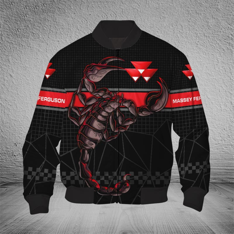 Sportswearmerch Massey Ferguson Tractor Bomber Jacket For Fan