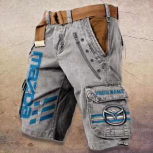 Sportswearmerch Mazda Car Denim Shorts For Fan