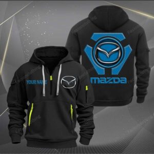 Sportswearmerch Mazda Car Personalized Half Zip Hoodie For Fan