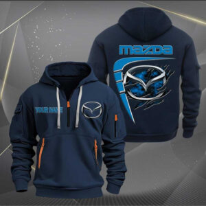 Sportswearmerch Mazda Car Personalized Half Zip Hoodie For Fan