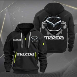 Sportswearmerch Mazda Car Personalized Half Zip Hoodie For Fan