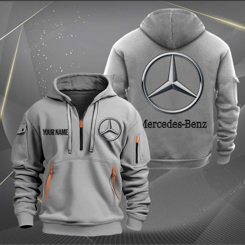Sportswearmerch Mercedes-Benz Car Half Zip Hoodie For Fan