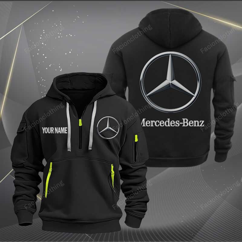 Sportswearmerch Mercedes-Benz Car Half Zip Hoodie For Fan