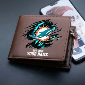 Sportswearmerch Miami Dolphins NFL Men Wallet For Fan