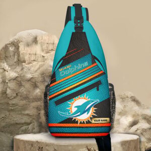 Sportswearmerch Miami Dolphins NFL Personalized Sling Bag For Fan