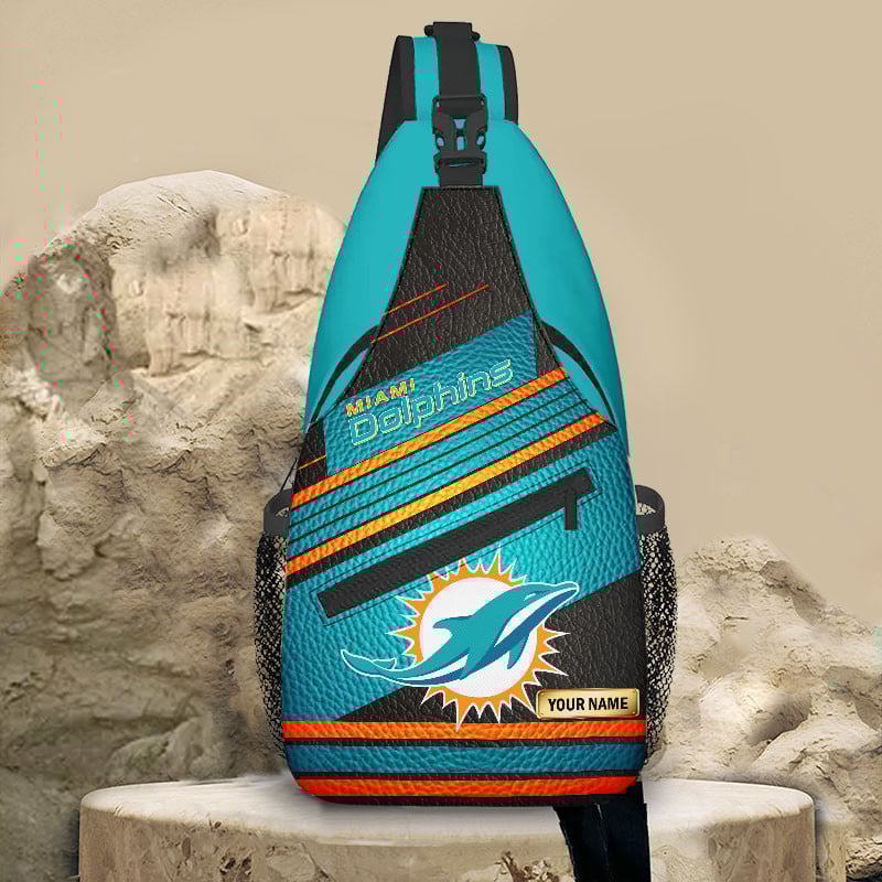 Sportswearmerch Miami Dolphins NFL Personalized Sling Bag For Fan
