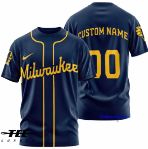 Sportswearmerch Milwaukee Brewers MLB Personalized T-shirt For Fan