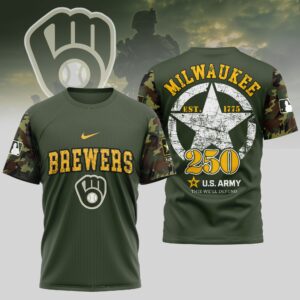 Sportswearmerch Milwaukee Brewers MLB Personalized T-shirt For Fan