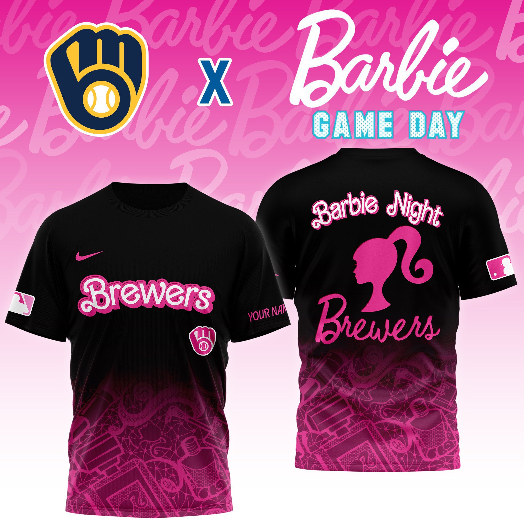 Sportswearmerch Milwaukee Brewers MLB Personalized T-shirt For Fan