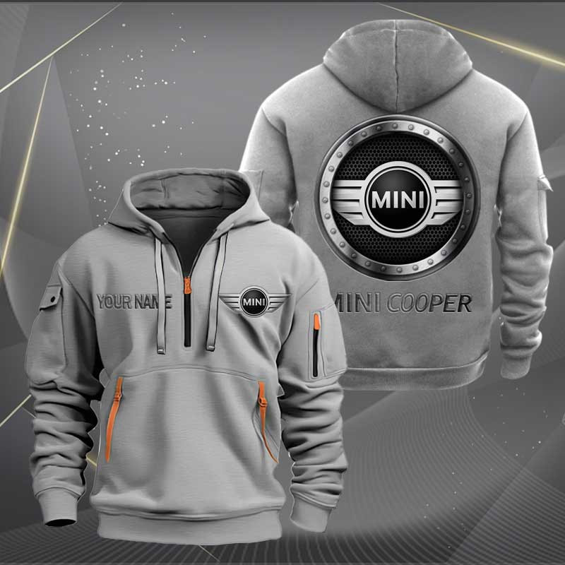 Sportswearmerch Mini Cooper Car Personalized Half Zip Hoodie For Fan